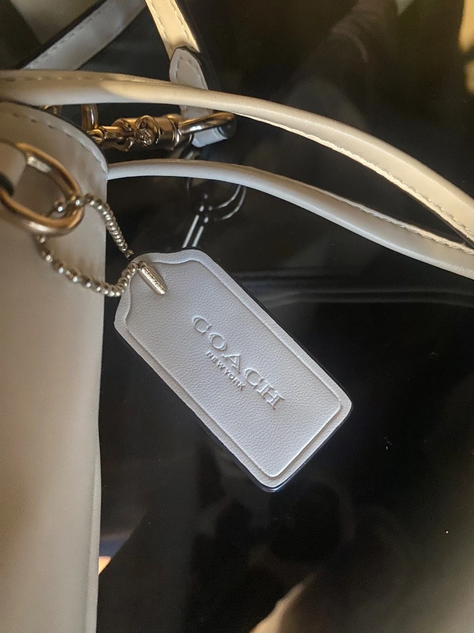 bolsa mala Coach Faye Shoulder beige crème lindissima sans défauts – photo 20